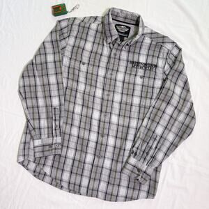 Harley Davidson Plaid Flannel Shirt - L